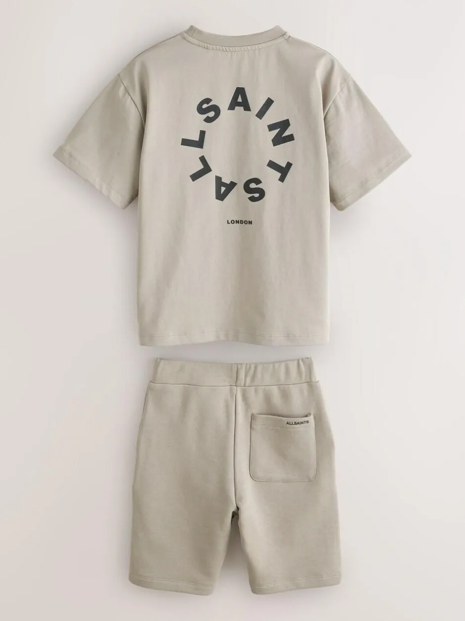 smALLSAINTS Tierra T-Shirt and Sweat Shorts Set Light Brown Best