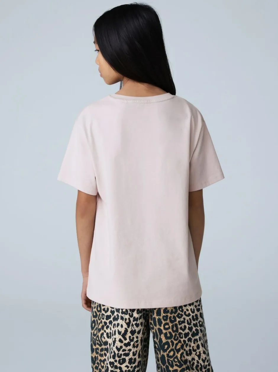 smALLSAINTS Light Pink Biggy Logo Relaxed Crew T-Shirt Clearance