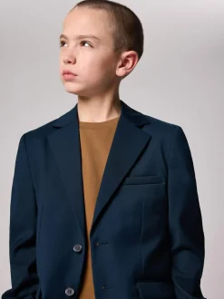 smALLSAINTS Navy Boys Slim Fit Moad Suit Jacket Hot