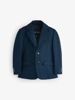smALLSAINTS Navy Boys Slim Fit Moad Suit Jacket Hot