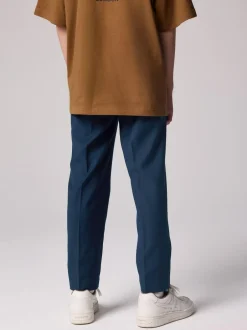 smALLSAINTS Navy Boys Slim Fit Moad Suit Trousers Online