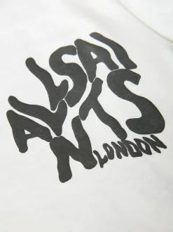 smALLSAINTS White/Snake Orlando Oversized T-Shirt and Cycling Shorts Set Outlet