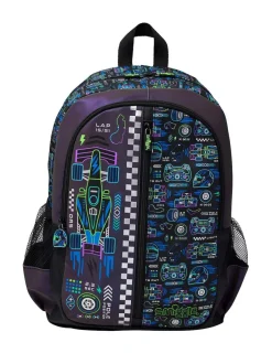 Smiggle Black Accelerate Classic Backpack Best