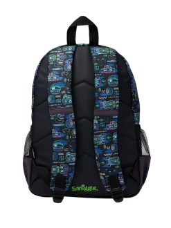Smiggle Black Accelerate Classic Backpack Best
