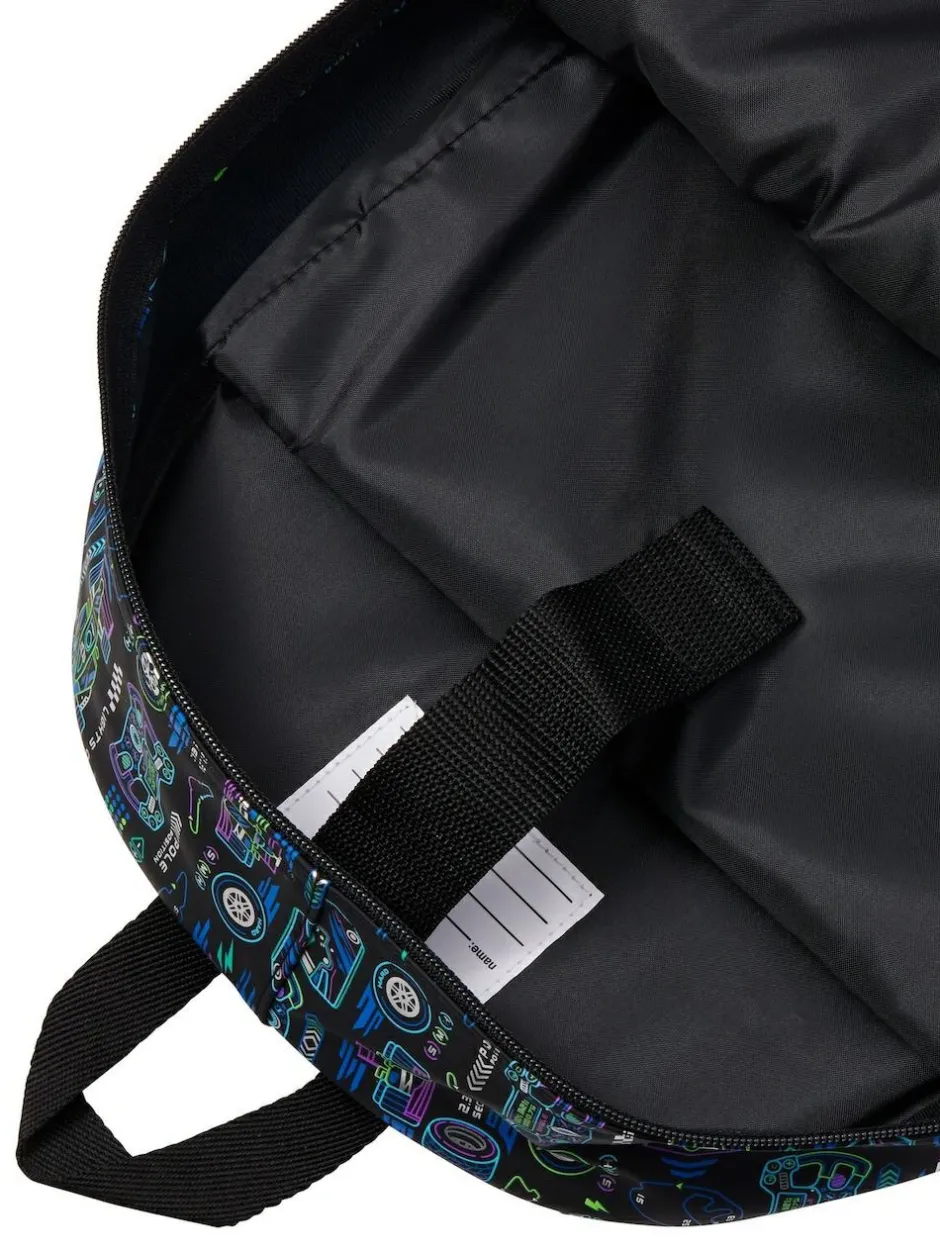 Smiggle Black Accelerate Classic Backpack Best