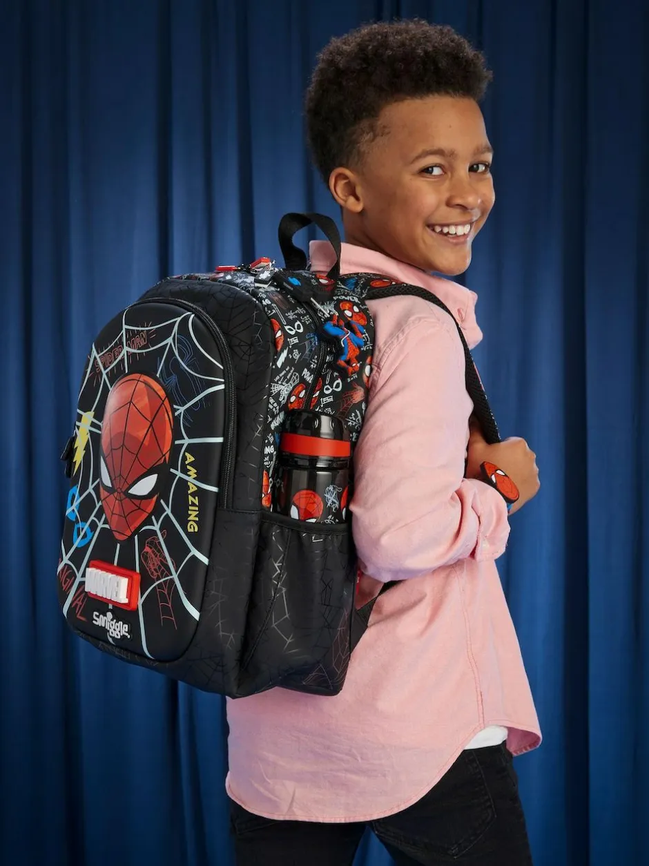 Smiggle Black Spider-Man Classic Backpack Best