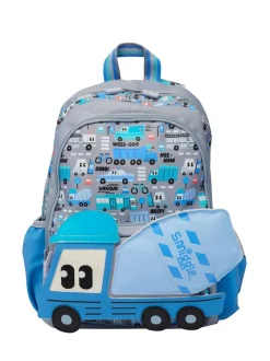 Smiggle Ready Set Go Junior Character Backpack Grey