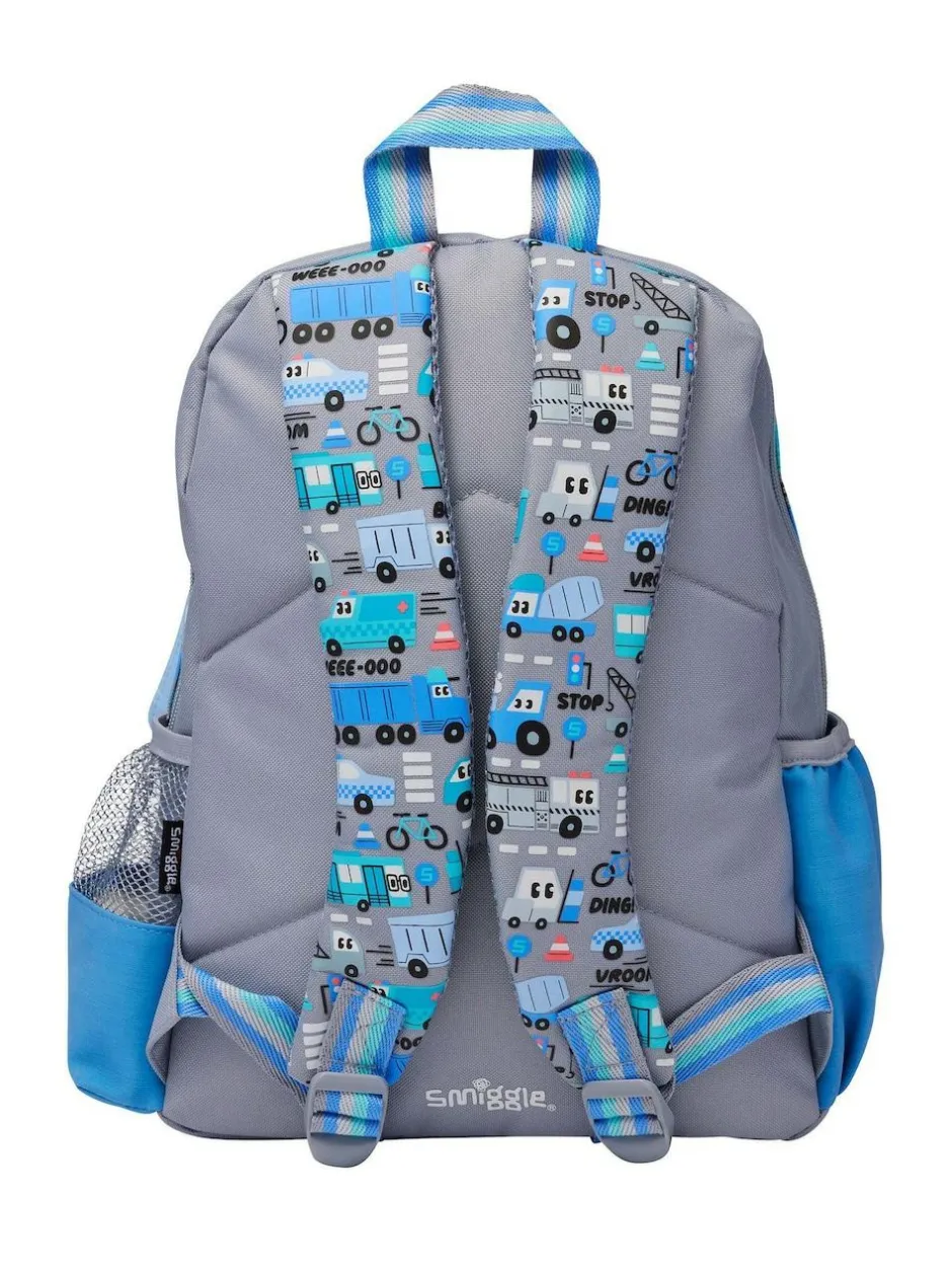 Smiggle Ready Set Go Junior Character Backpack Grey
