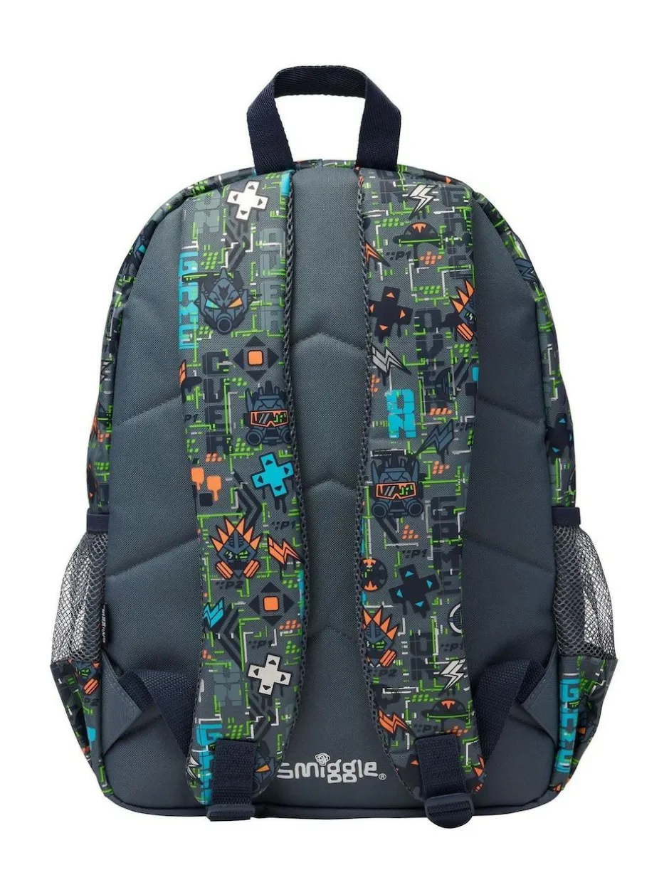 Smiggle Trailblazer Classic Attach Backpack Grey New