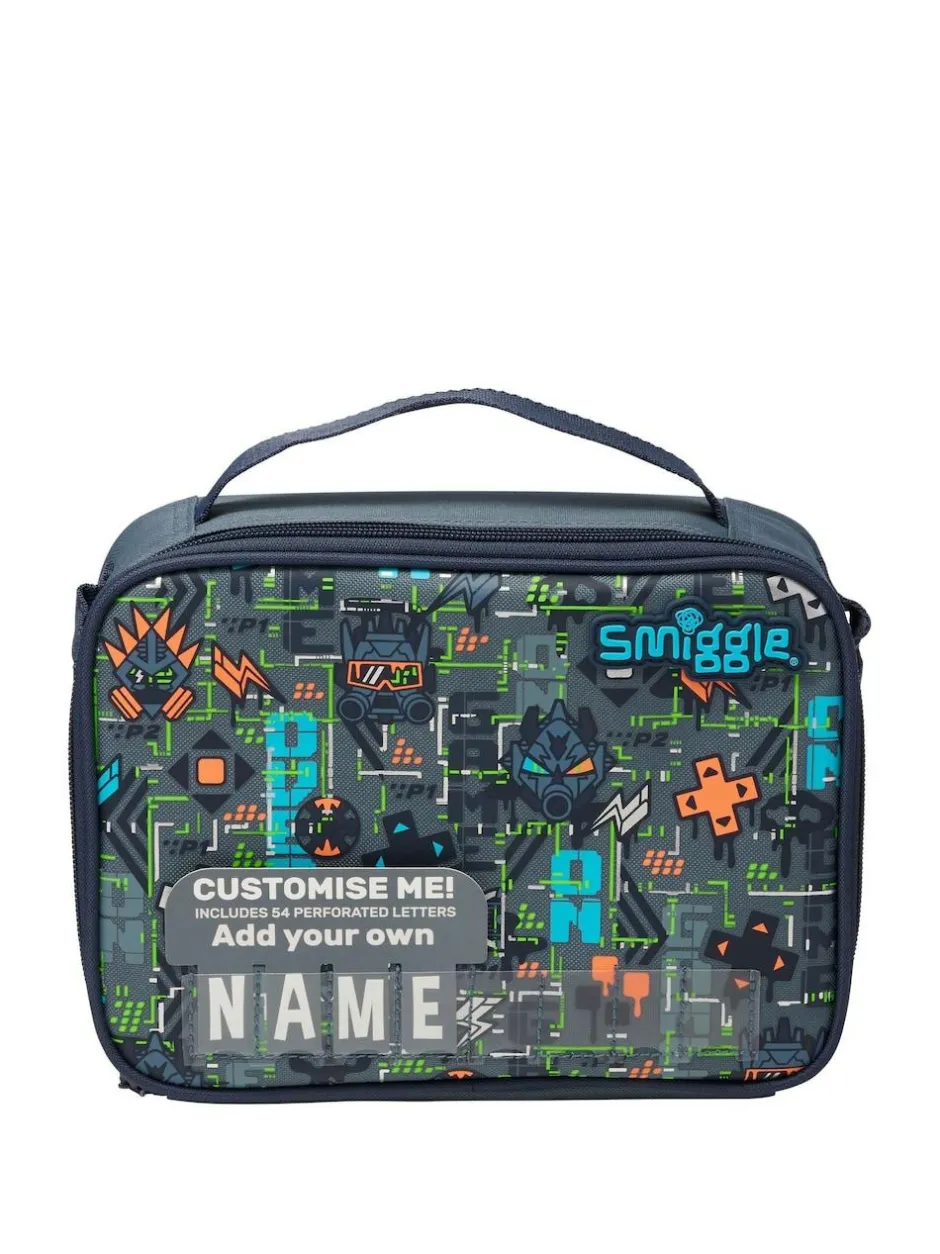 Smiggle Trailblazer Foldover Attach Backpack Grey Outlet
