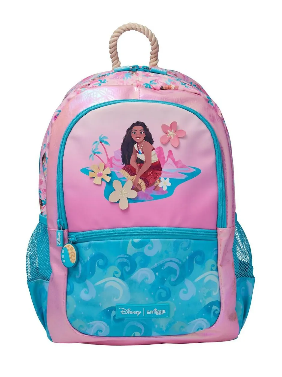 Smiggle Pink Moana Print Classic Backpack Discount