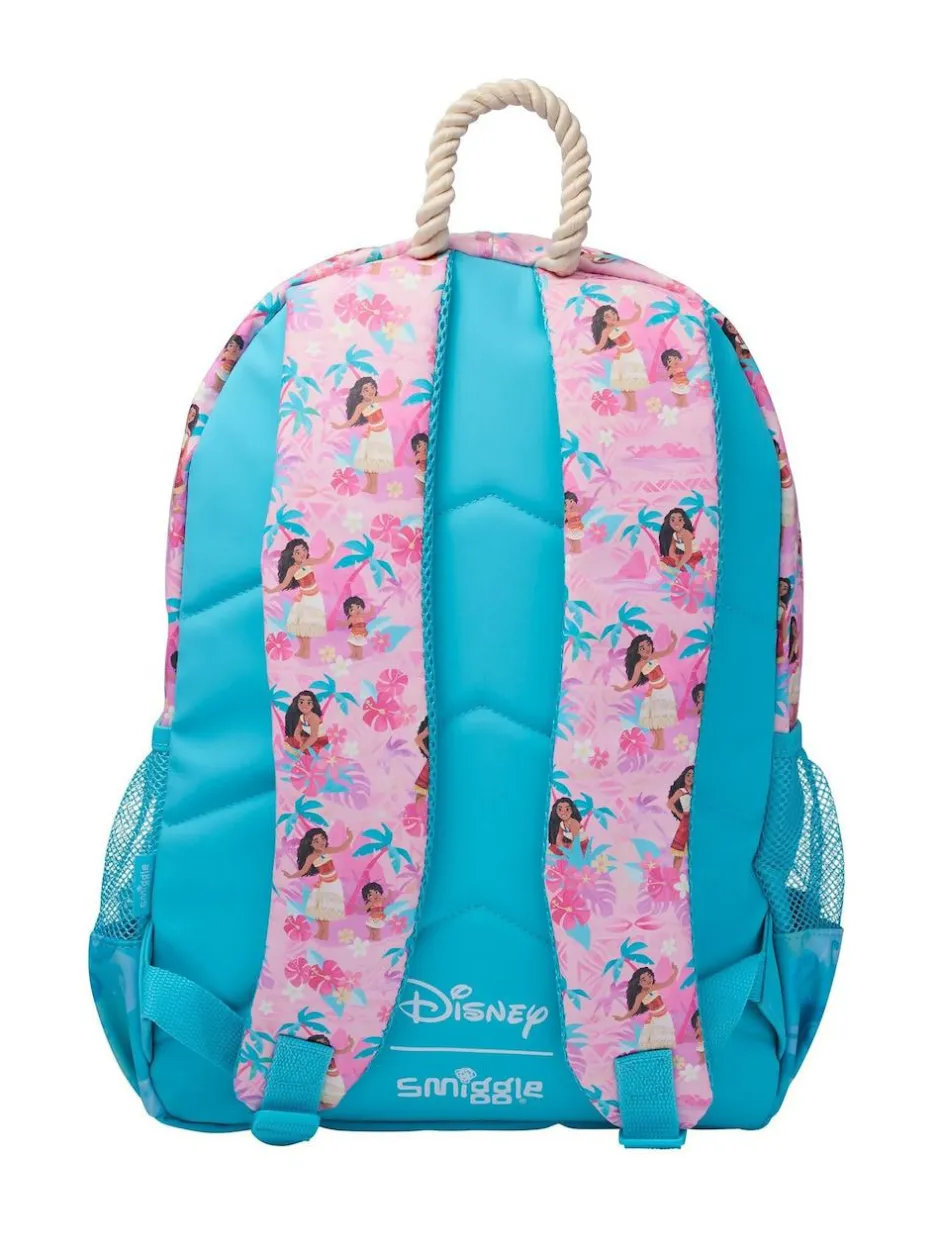 Smiggle Pink Moana Print Classic Backpack Discount