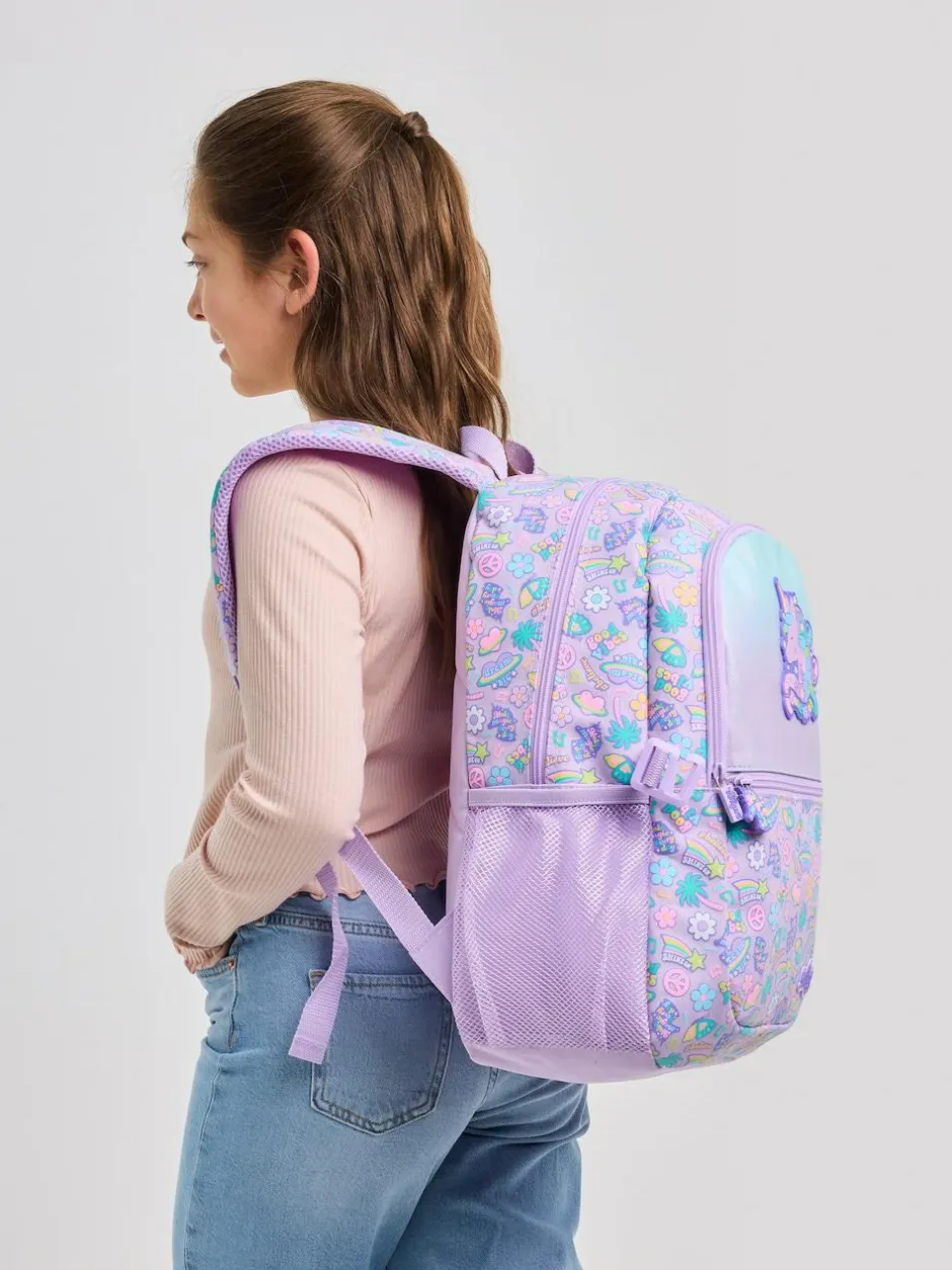Smiggle Purple All Stars Classic Attach Backpack