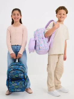Smiggle Purple All Stars Classic Attach Backpack
