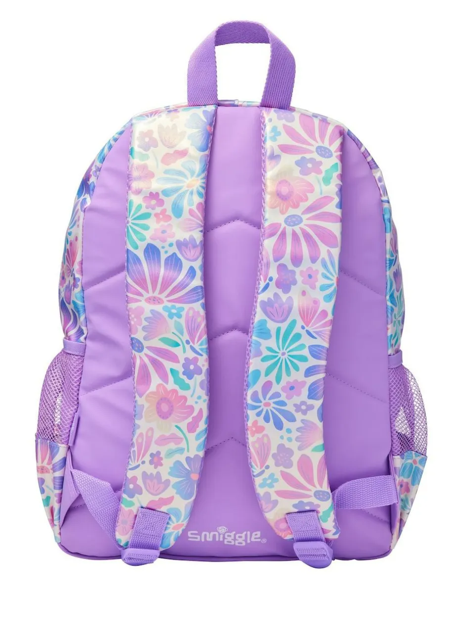 Smiggle Purple Bloom Classic Backpack Clearance