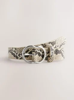 Next Snake Print Regular PU Belt Clearance