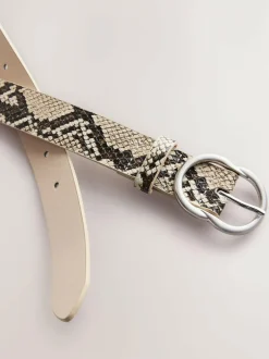 Next Snake Print Regular PU Belt Clearance