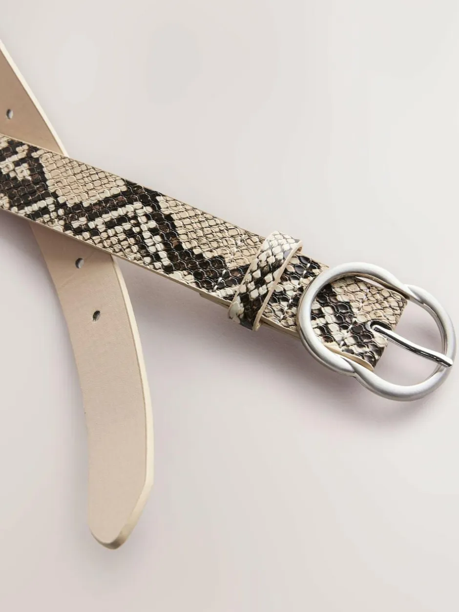 Next Snake Print Regular PU Belt Clearance