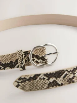 Next Snake Print Regular PU Belt Clearance