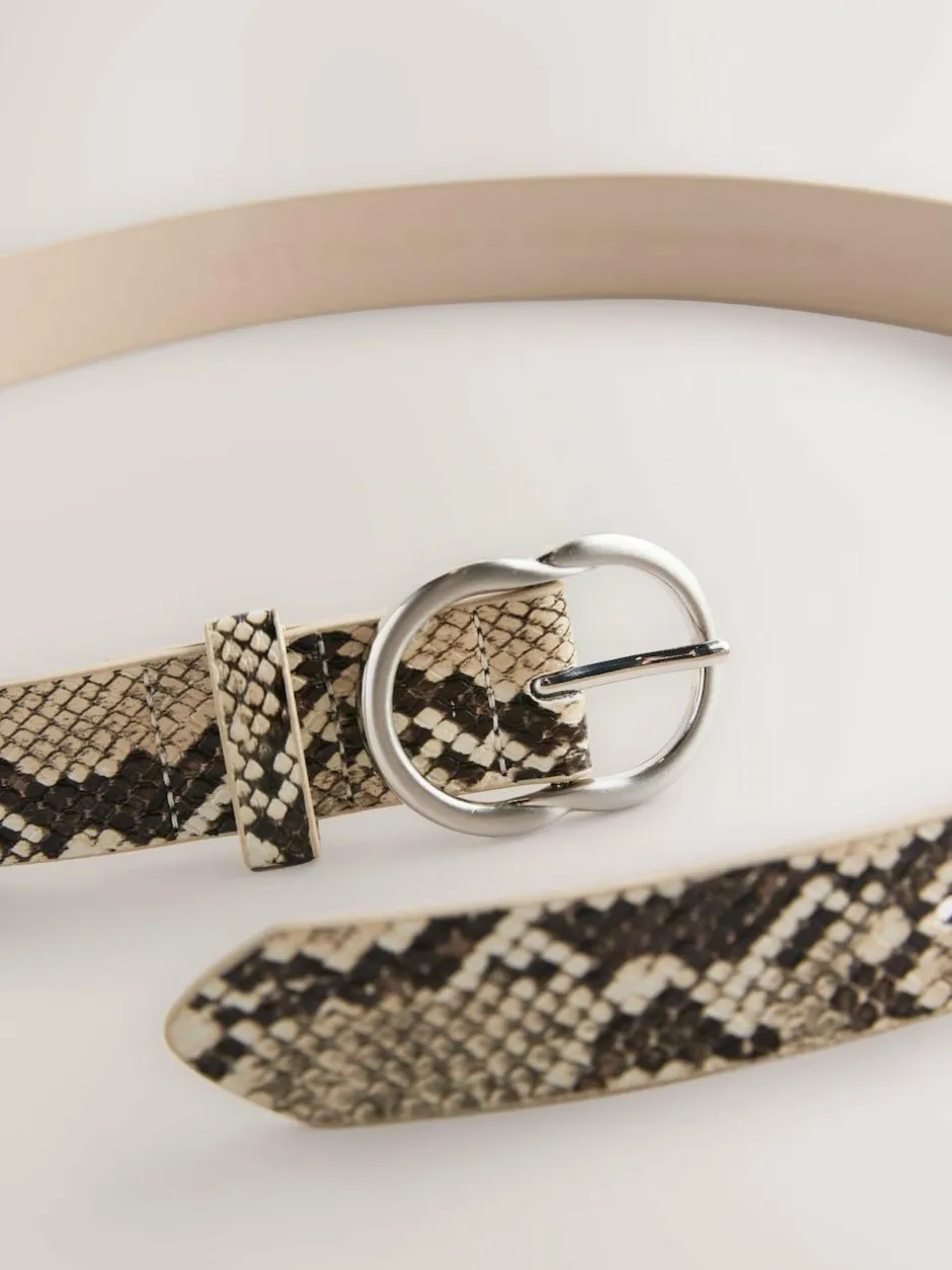 Next Snake Print Regular PU Belt Clearance