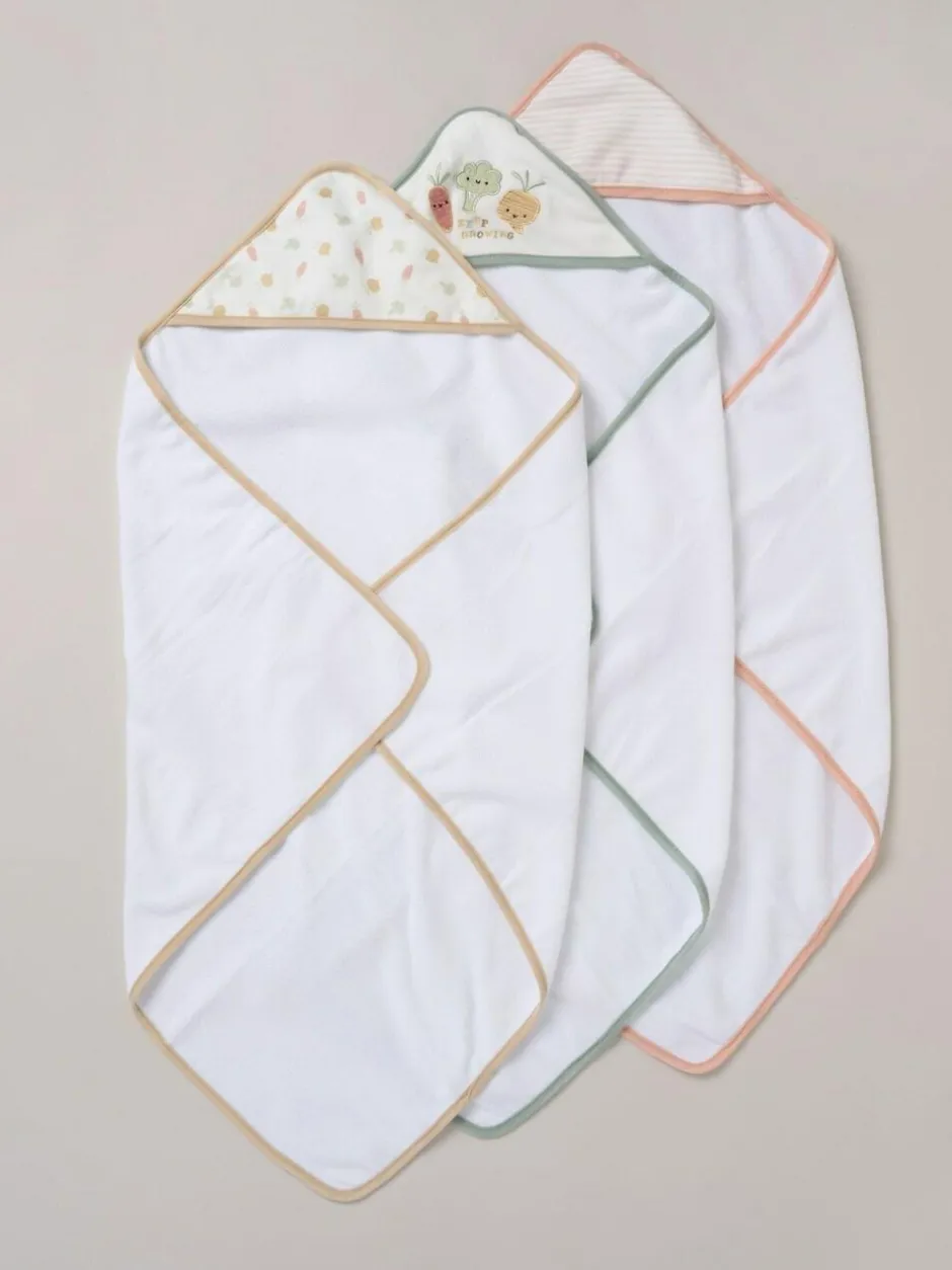 Snuggle Tots Hooded Towels and Wash Cloths 3 Pack Best