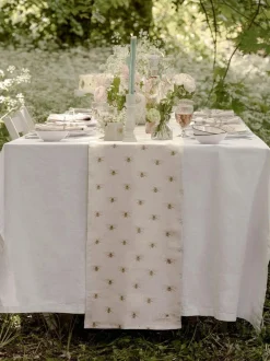 Sophie Allport Natural Linen Bees Table Runner Online