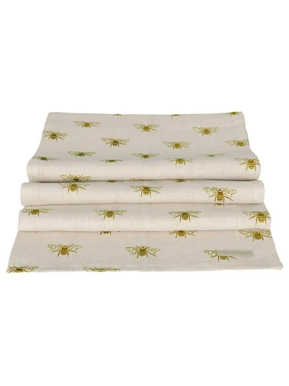 Sophie Allport Natural Linen Bees Table Runner Online