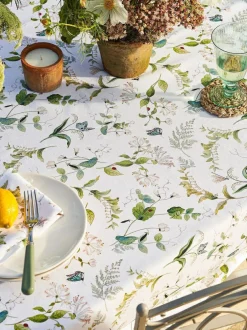 Sophie Allport Off White Wild Floral Print Cotton Tablecloth Best