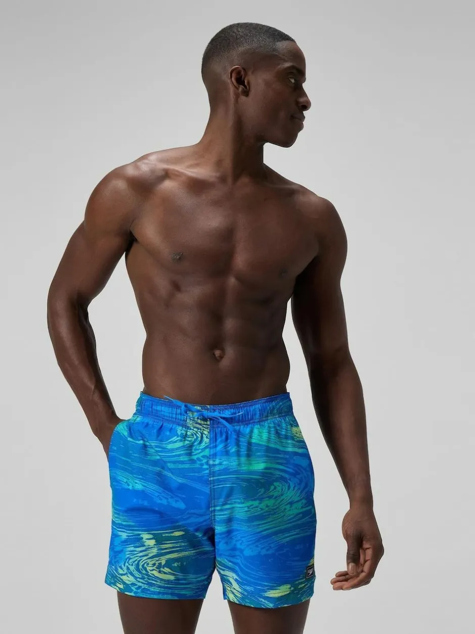 Speedo Print Redondo Edge Volley 16" Shorts Green Sale
