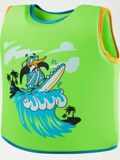 Speedo Infants Learn to Swim Float Vest Green/Blue New