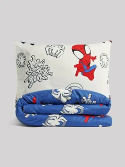 Next Spidey and Friends Supersoft 100% Brushed Cotton Duvet Cover and Pillowcase Set New