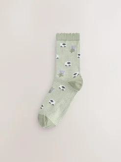 Next Ankle Socks 5 Pack spring print