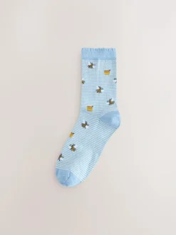 Next Ankle Socks 5 Pack spring print