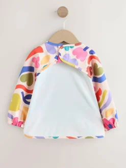 Next Stampy Floral Weaning And Feeding Sleeved Bib