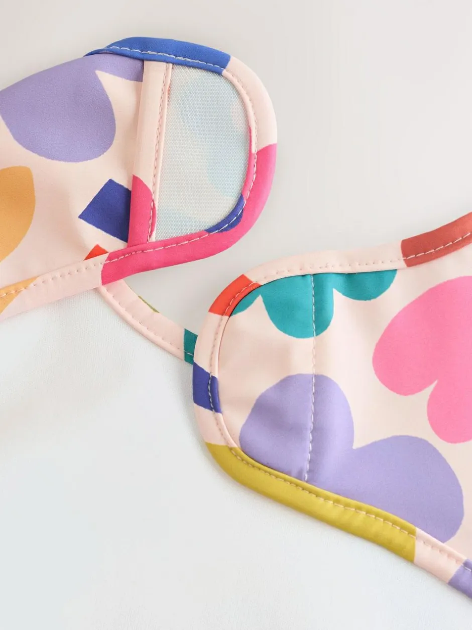 Next Stampy Floral Weaning And Feeding Sleeved Bib