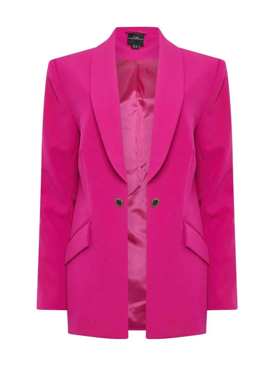 Star by Julien MacDonald Pink Button Detail Tailored Jacket Outlet