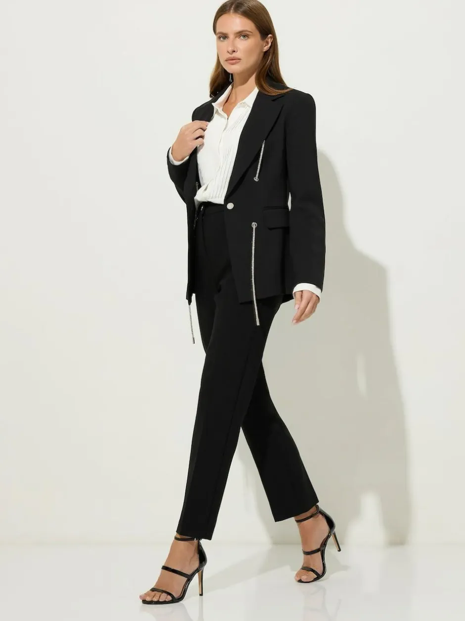 Star by Julien MacDonald Black Diamante Detail Jacket Best