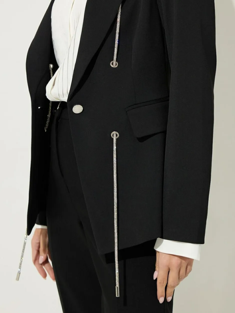 Star by Julien MacDonald Black Diamante Detail Jacket Best