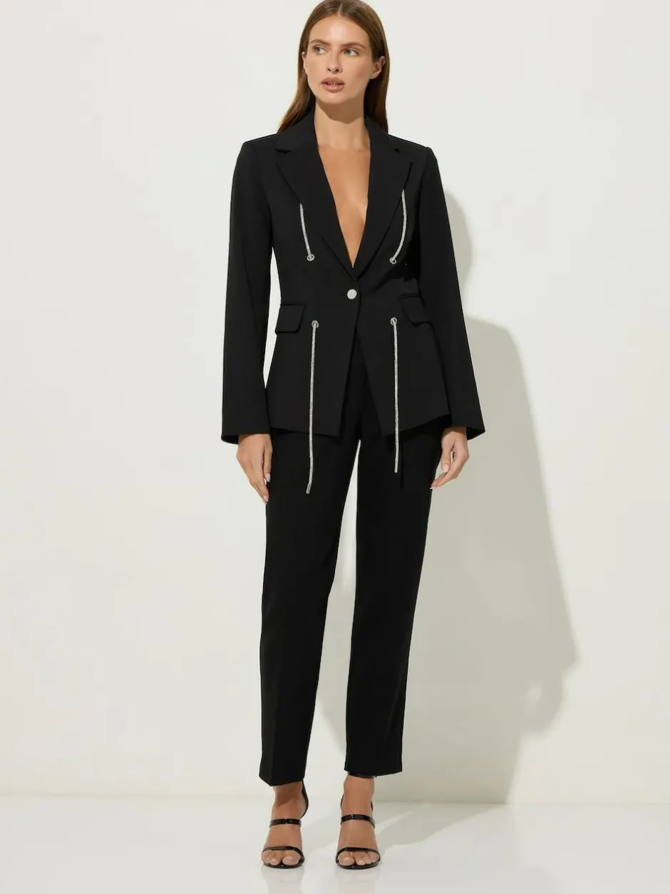 Star by Julien MacDonald Black Diamante Detail Jacket Best