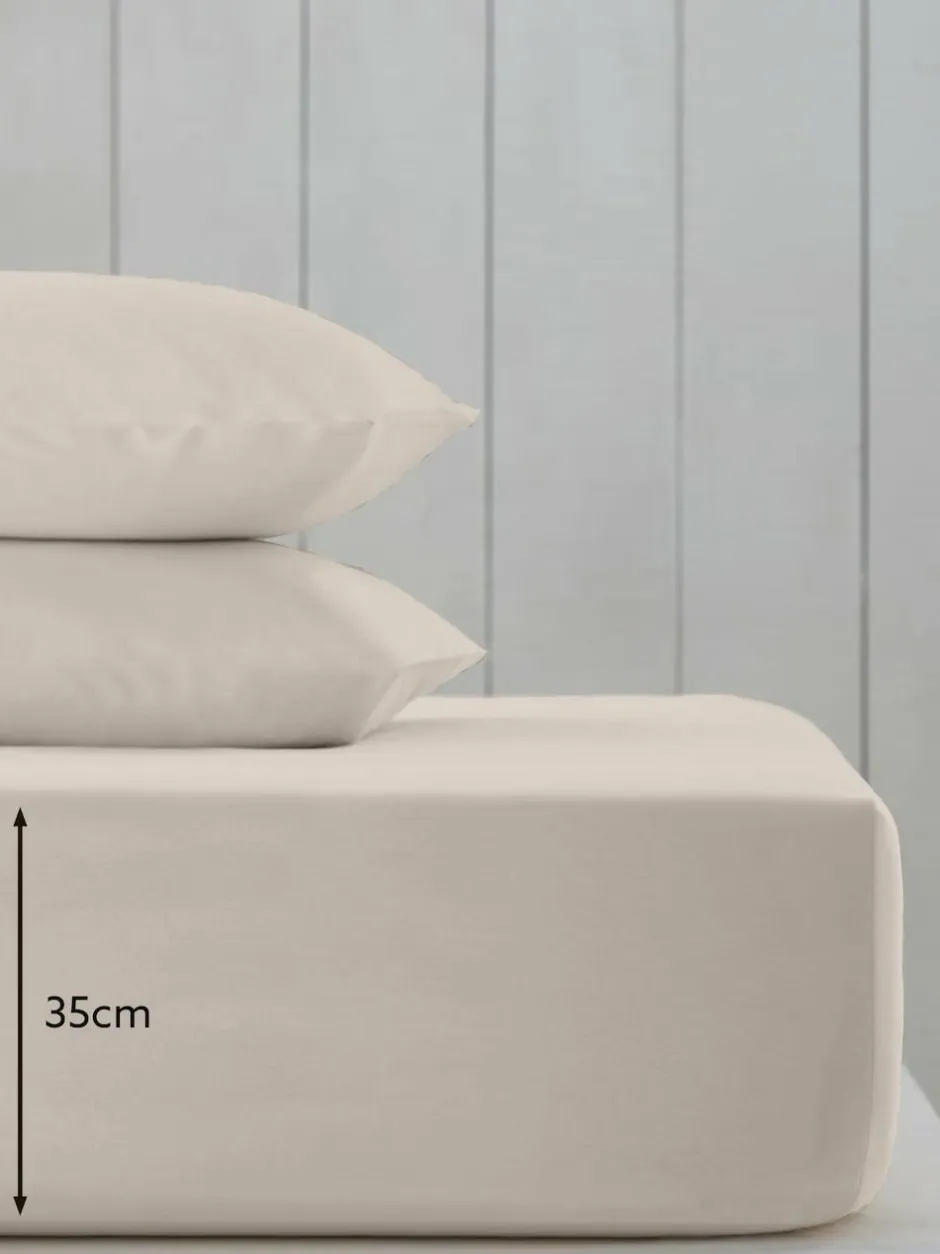 Next Stone Cotton Rich Deep Fitted Bed Sheet Hot