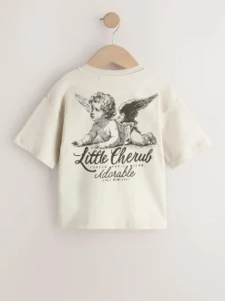Next Stone Little Cherub Short Sleeve Back Print T-Shirt (3mths-7yrs) Discount