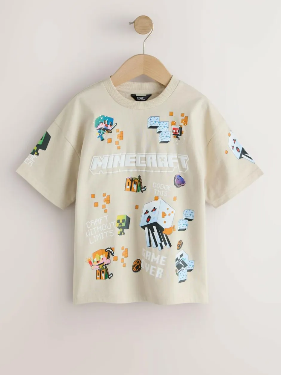 Next Stone Placement Single Minecraft T-Shirt (3-16yrs)