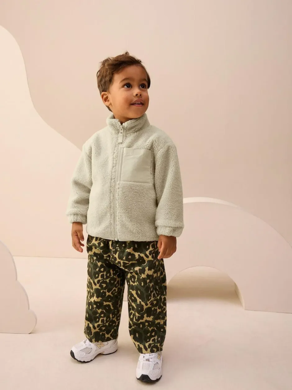 Next Stone Plain Funnel Neck Fleece Zip Through Fleece (3mths-7yrs) Outlet