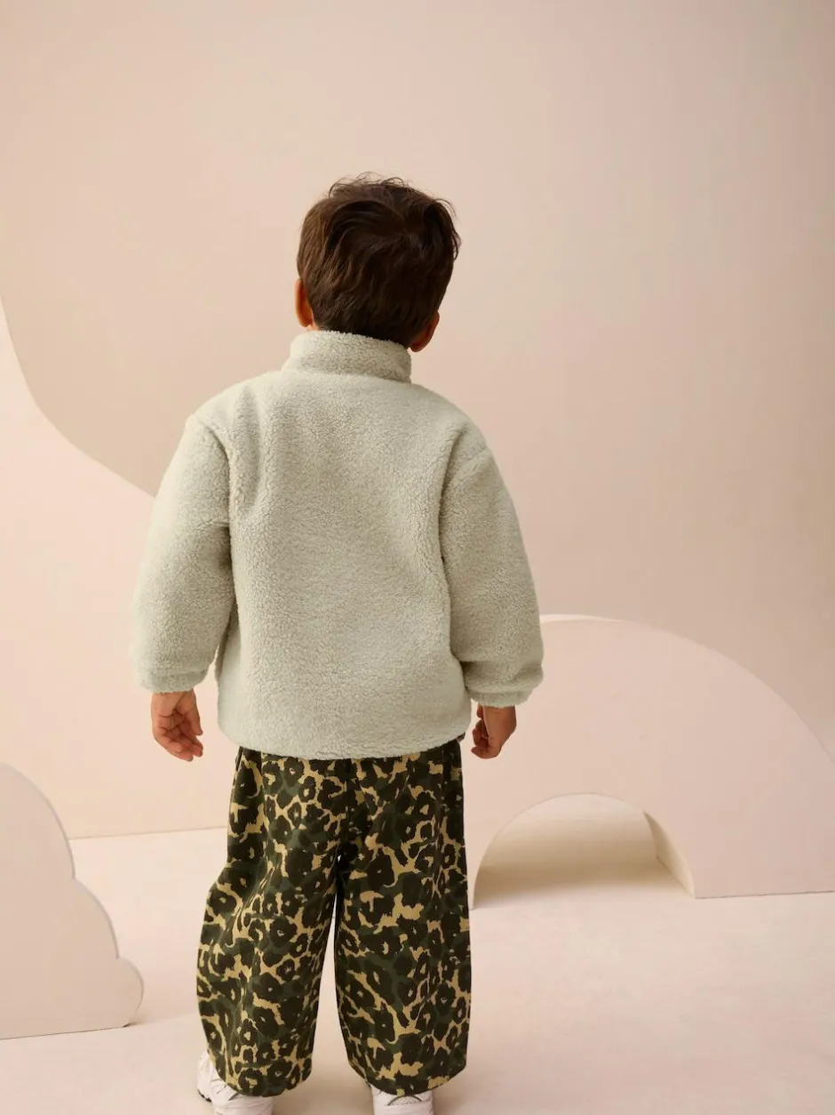 Next Stone Plain Funnel Neck Fleece Zip Through Fleece (3mths-7yrs) Outlet