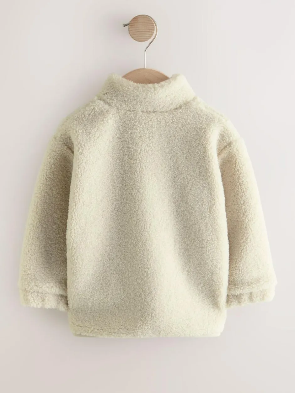 Next Stone Plain Funnel Neck Fleece Zip Through Fleece (3mths-7yrs) Outlet