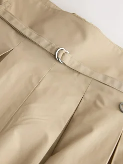 Next Pleated Midi Skirt Stone