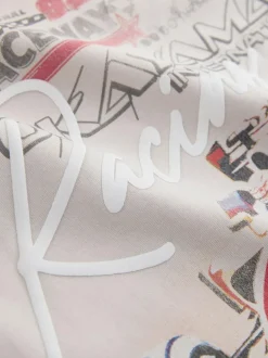 Next Stone Racing Car Regular Fit Short Sleeve Graphic Print T-Shirt (3-16yrs) Sale