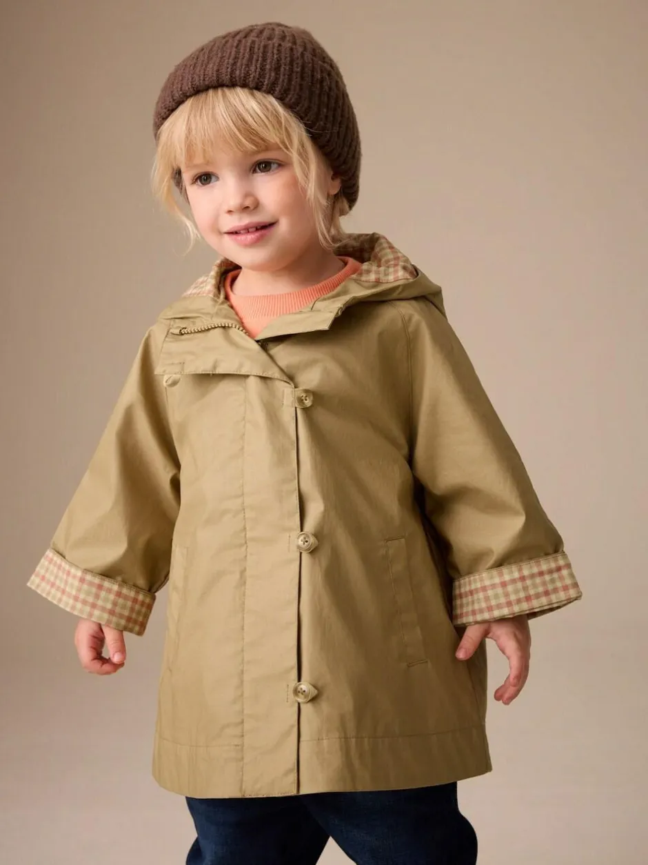 Next Stone Shower Resistant Hooded Trench Coat (3mths-7yrs) Best