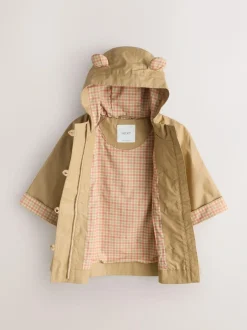 Next Stone Shower Resistant Hooded Trench Coat (3mths-7yrs) Best