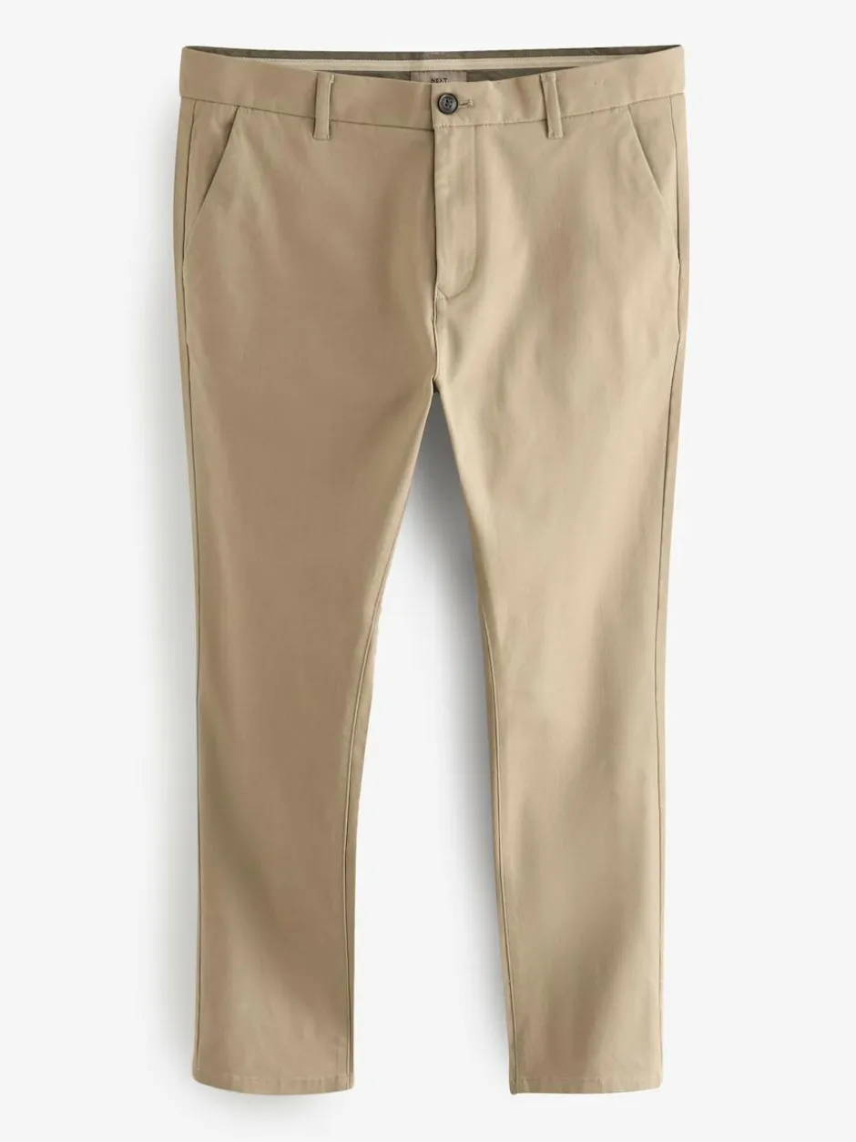 Next Stone Skinny Fit Stretch Chinos Trousers Outlet